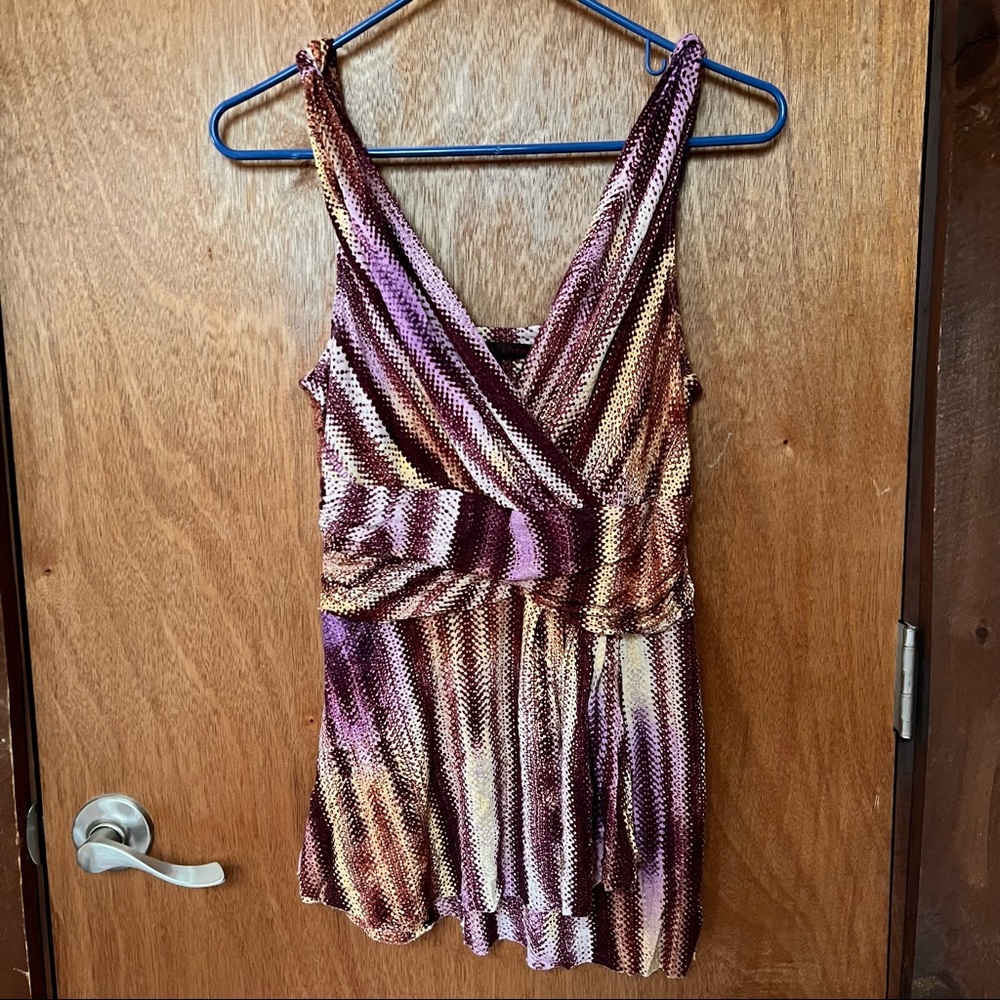 Anthropologie/A Common Thread Boho Faux Wrap Top